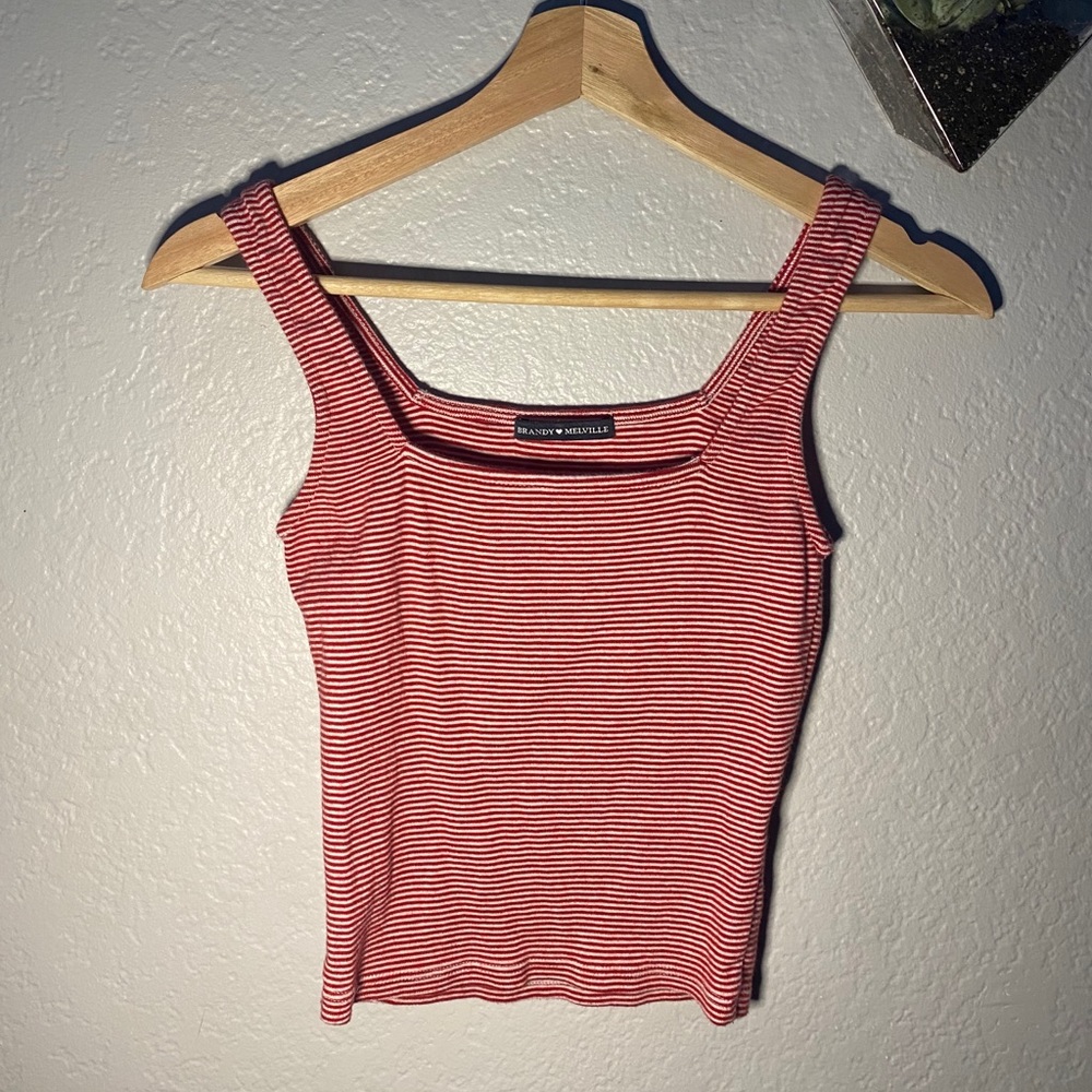 Brandy Melville red stripe top